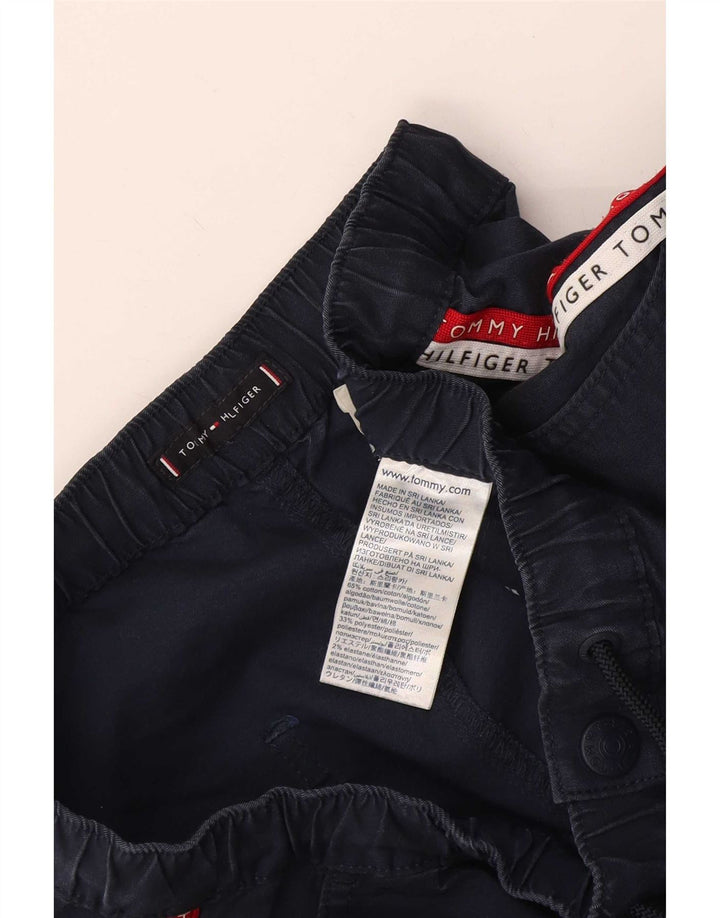 Tommy Hilfiger Mens Graphic Chino Shorts Médio W32 Azul Marinho Colourblock