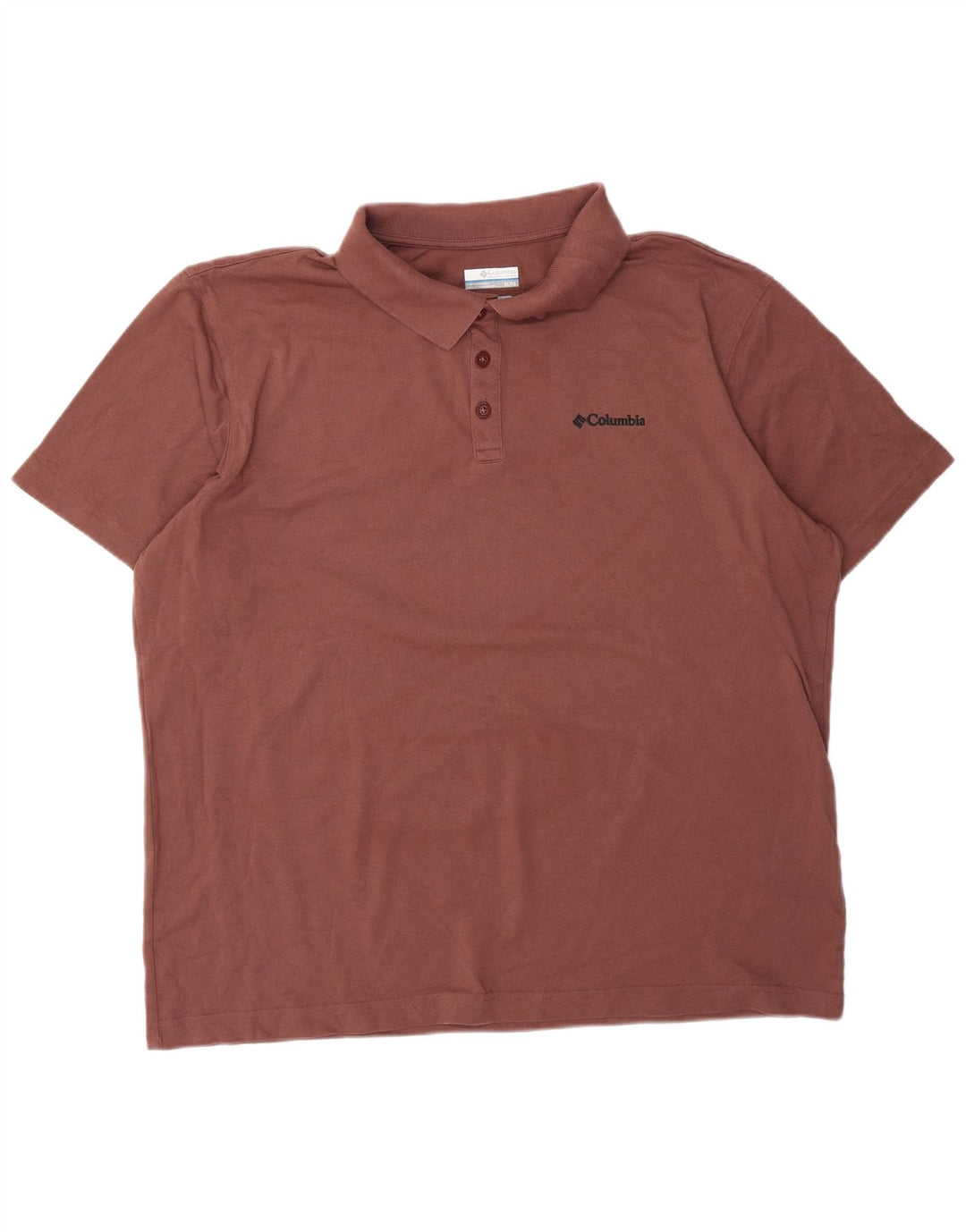 COLUMBIA Camisa polo masculina Active XL poliéster marrom