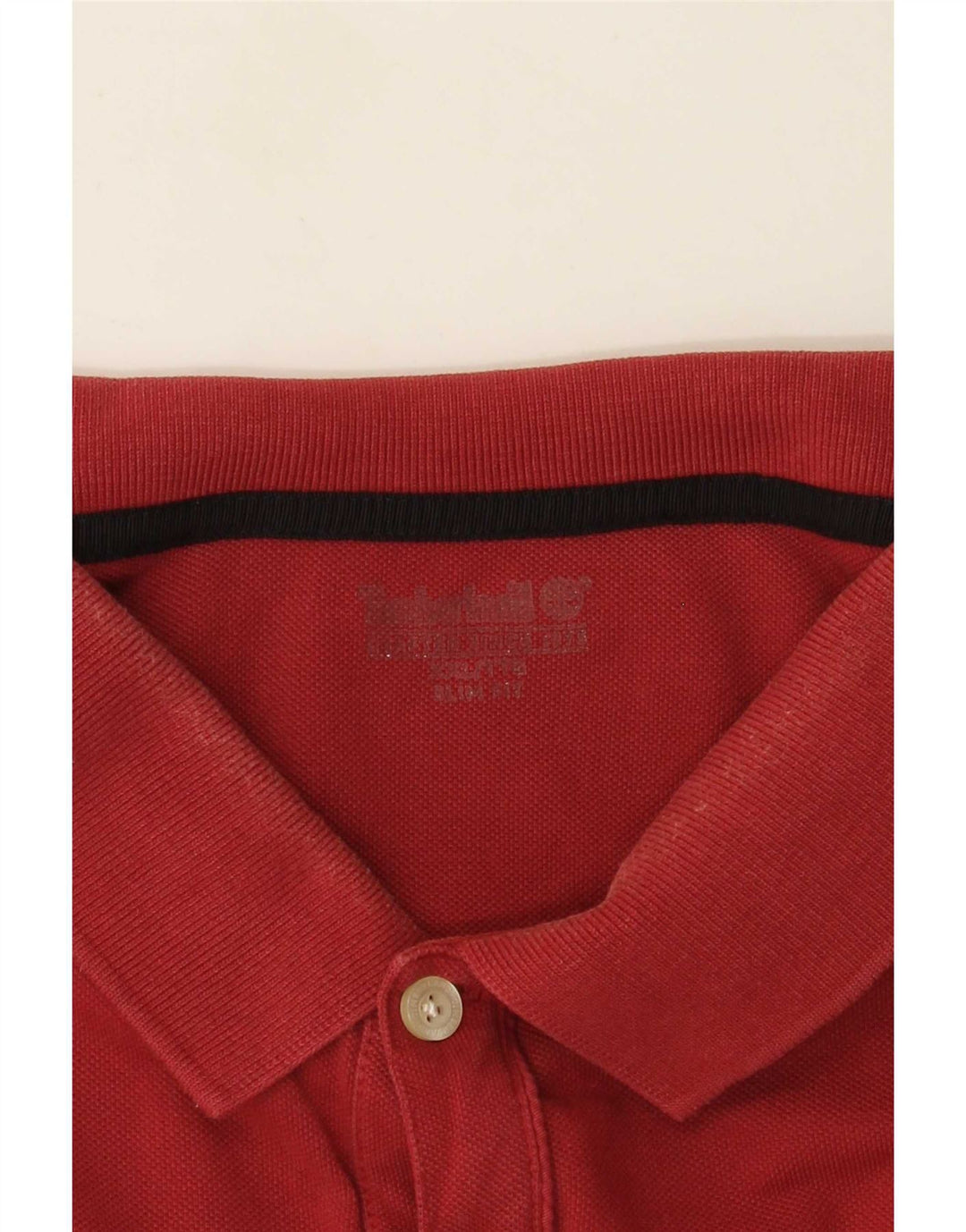 Camisa polo masculina Timberland Slim Fit 2XL vermelha