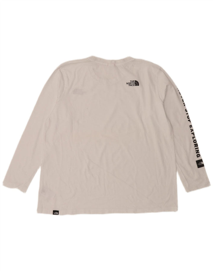 THE NORTH FACE Top gráfico feminino manga comprida UK 18 XL branco