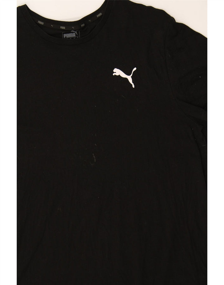 PUMA Mens T-Shirt Top 2XL Black Cotton Vintage Puma and Second-Hand Puma from Messina Hembry 