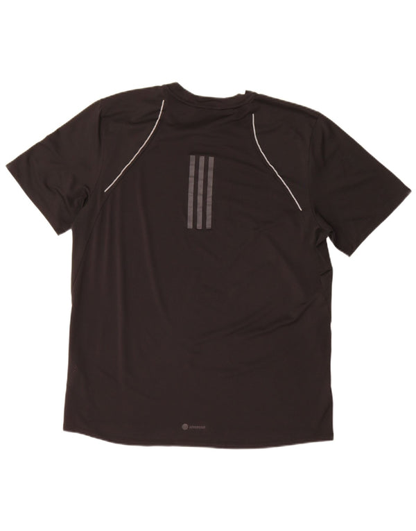 Adidas Mens Aeroready Camiseta Top Grande Poliéster Preto