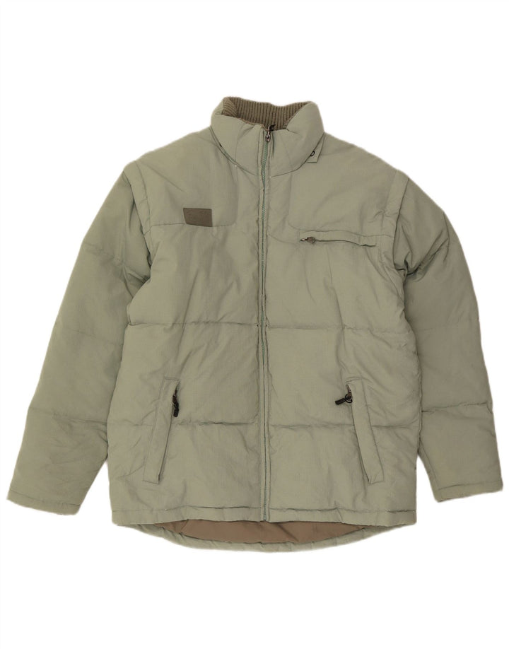 Jaqueta acolchoada masculina Fila UK 36 pequena poliamida cáqui