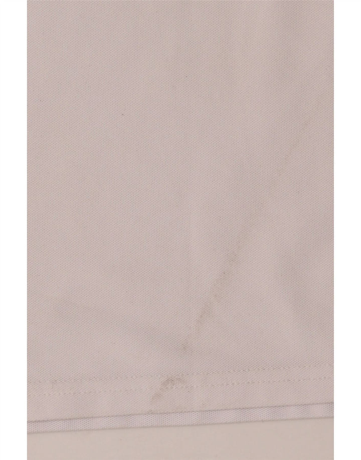Camisa polo masculina Calvin Klein grande poliéster branco colorblock