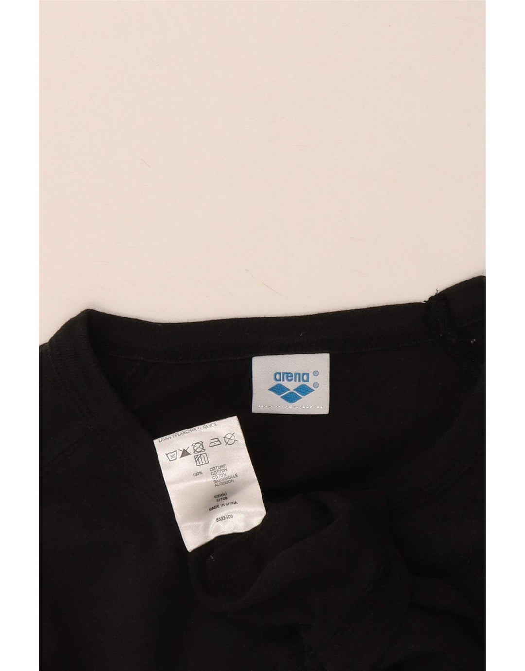 Arena Camiseta masculina gráfica Top médio algodão preto