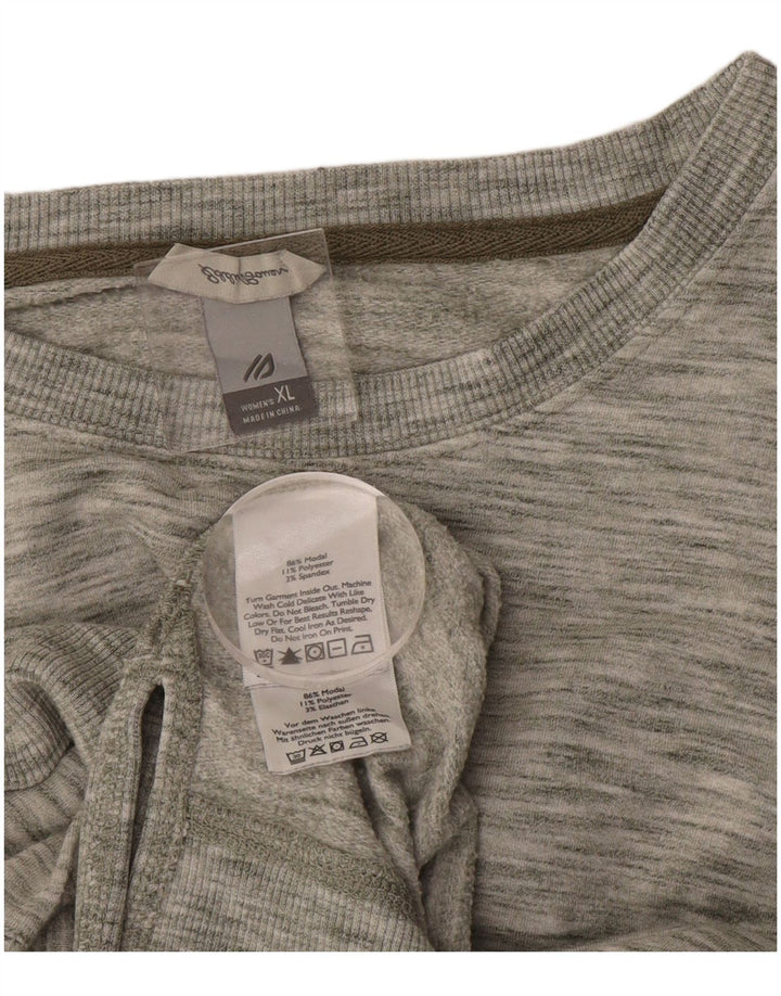 EDDIE BAUER Suéter feminino UK 18 XL cinza manchado modal