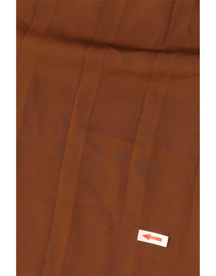 Calça Cullotes Capri Massimo Dutti Feminina Grande W32 L22 Marrom Poliéster