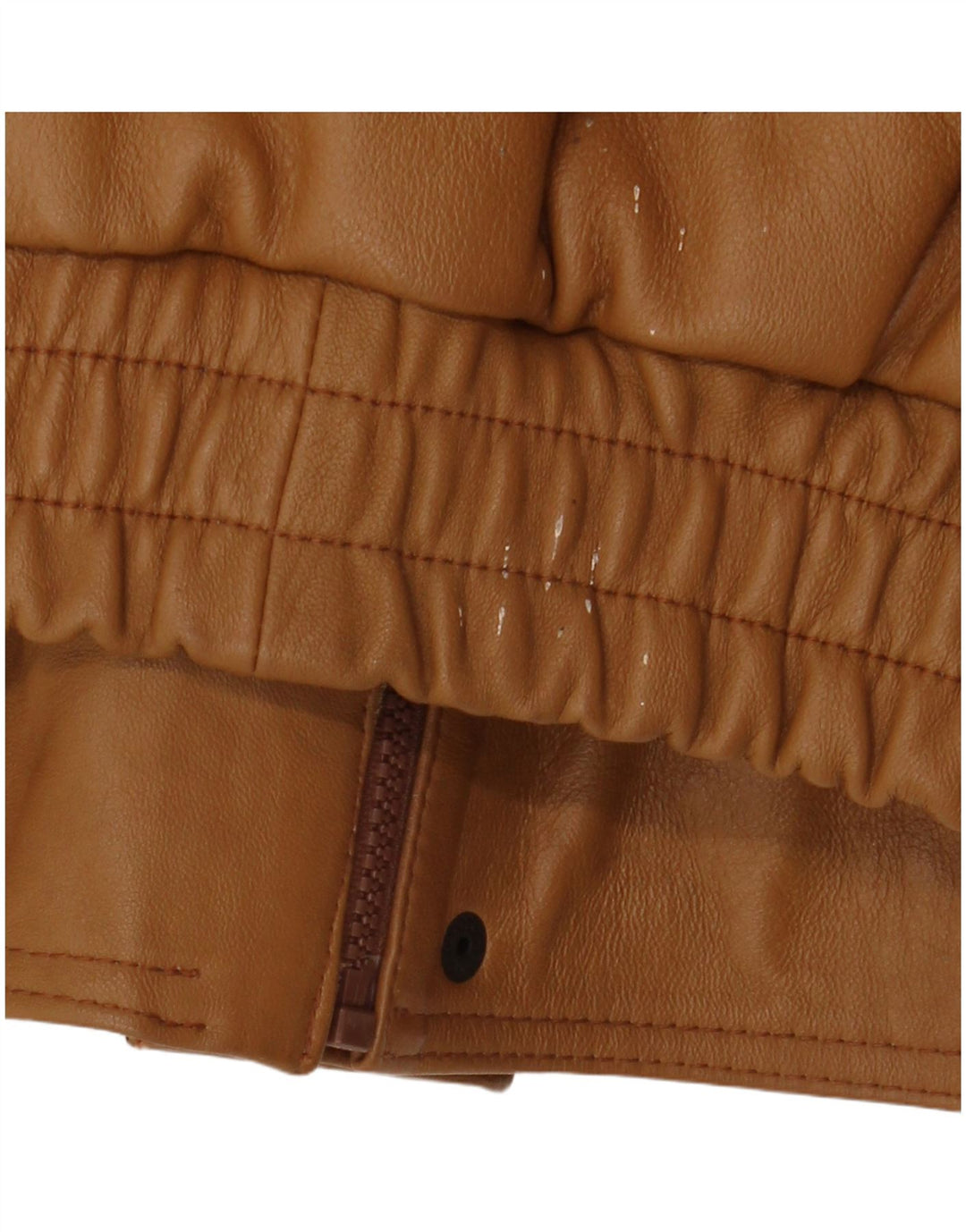 Jaqueta de couro masculina Pointers Loose Fit Reino Unido 38 Couro marrom médio