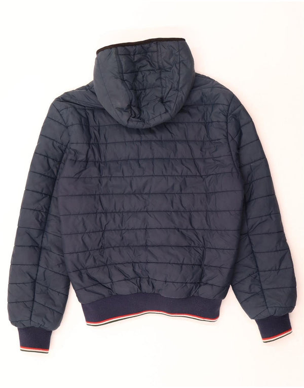 Jaqueta masculina Refrigiwear Sixty spa acolchoada com capuz IT 50 grande azul marinho