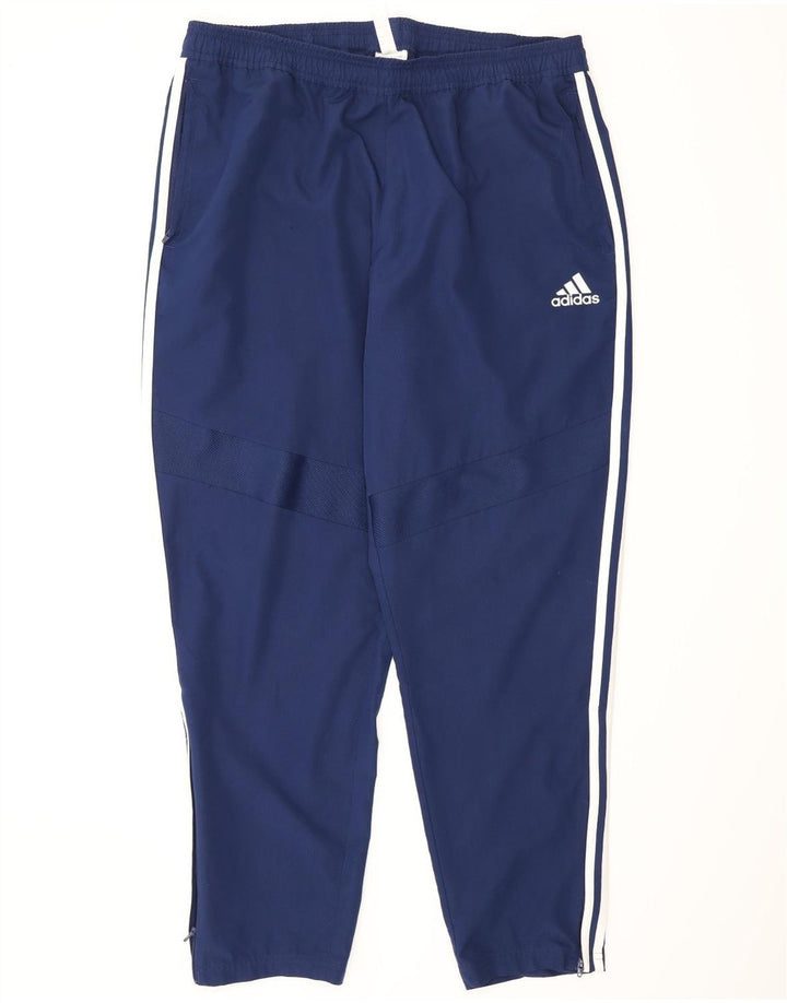 Calça Adidas Masculino Climalite XL Azul Marinho Poliéster