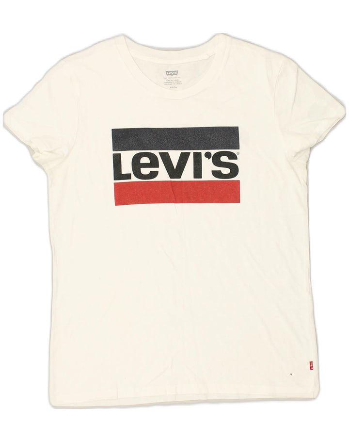 LEVI'S Mens Graphic T-Shirt Top Small White | Vintage Levi's | Thrift | Second-Hand Levi's | Used Clothing | Messina Hembry 