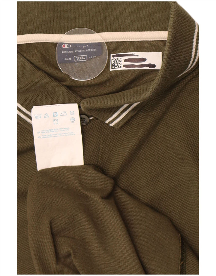 Camisa polo masculina Champion 3XL algodão cáqui
