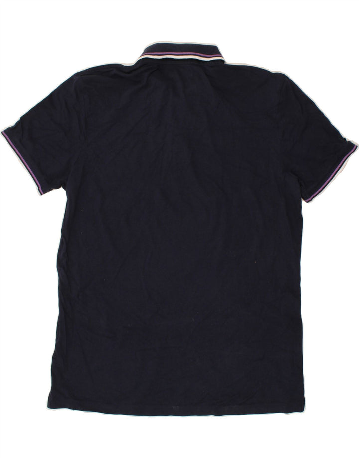 DIADORA Mens Polo Shirt 2XL Navy Blue Cotton Vintage Diadora and Second-Hand Diadora from Messina Hembry 