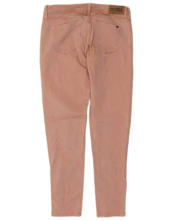 Calça casual slim feminina Tommy Hilfiger W28 L26 algodão rosa
