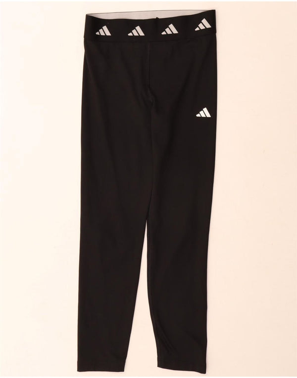 Leggings Adidas Aeroready Graphic para menina 13-14 anos preto poliéster