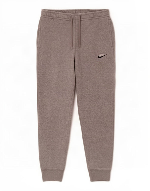 Calça de treino masculina Nike joggers pequeno algodão cinza