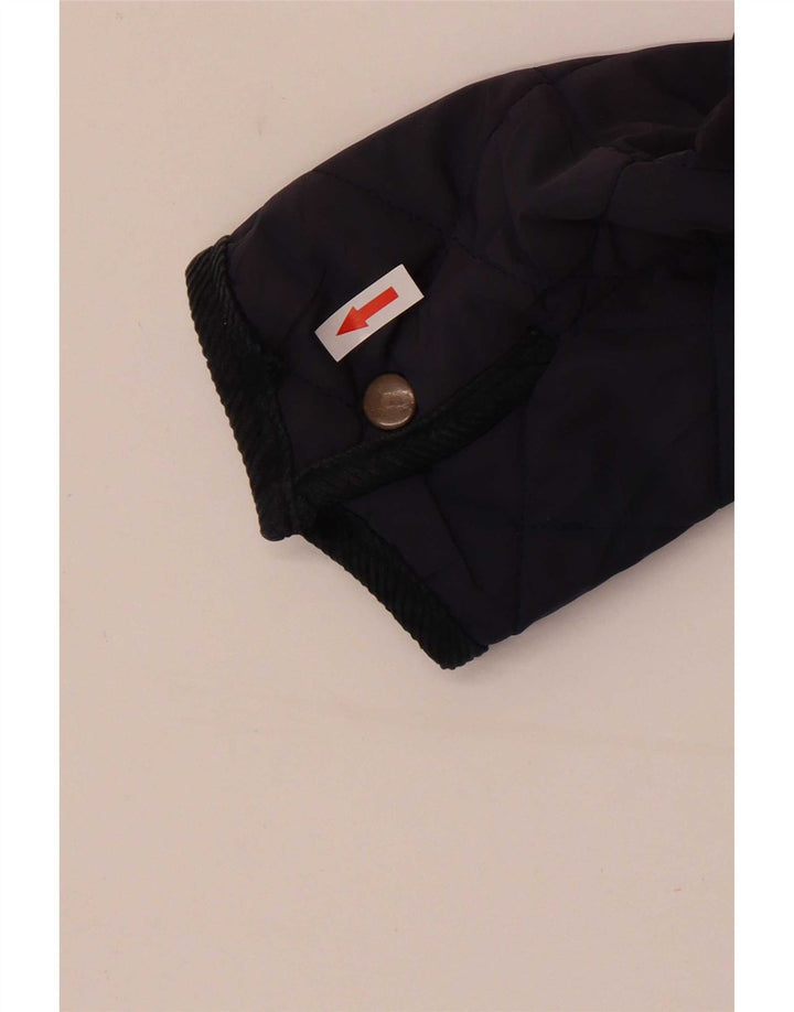 Jaqueta acolchoada feminina Jack Wills Reino Unido 14 grande nylon azul marinho