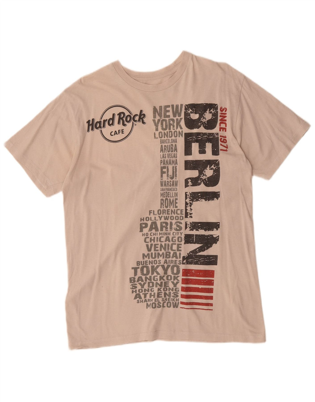 Camiseta gráfica Hard Rock Cafe Boys Berlin Top 15-16 anos médio branco