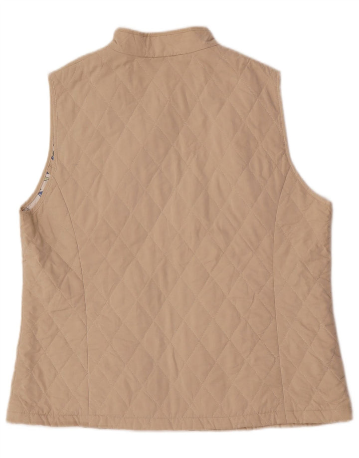 Colete acolchoado feminino Marks & Spencer UK 16 grande bege