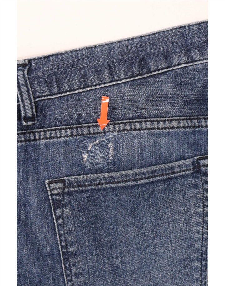Hugo Boss Masculino Stretch Slim Jeans W34 L32 Azul Algodão