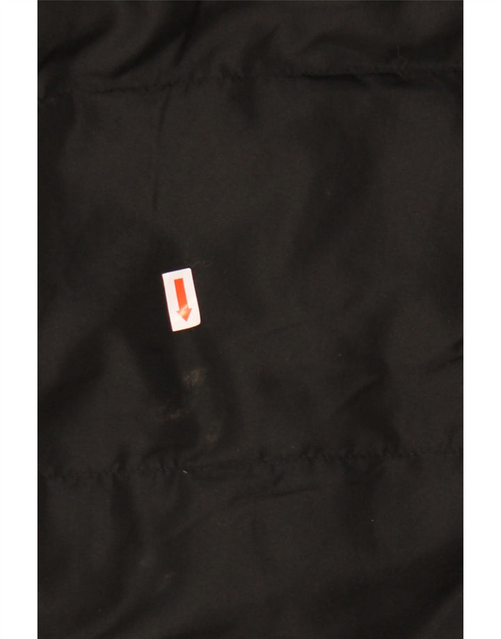 Casaco acolchoado com capuz feminino Calvin Klein UK 10 pequeno poliéster preto