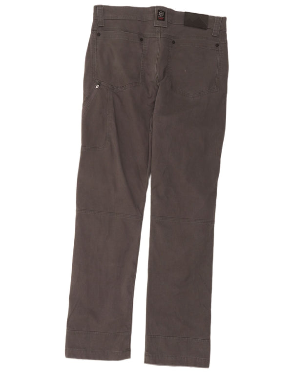 Calça Wrangler Mens Straight Cargo W34 L32 Algodão Cinza