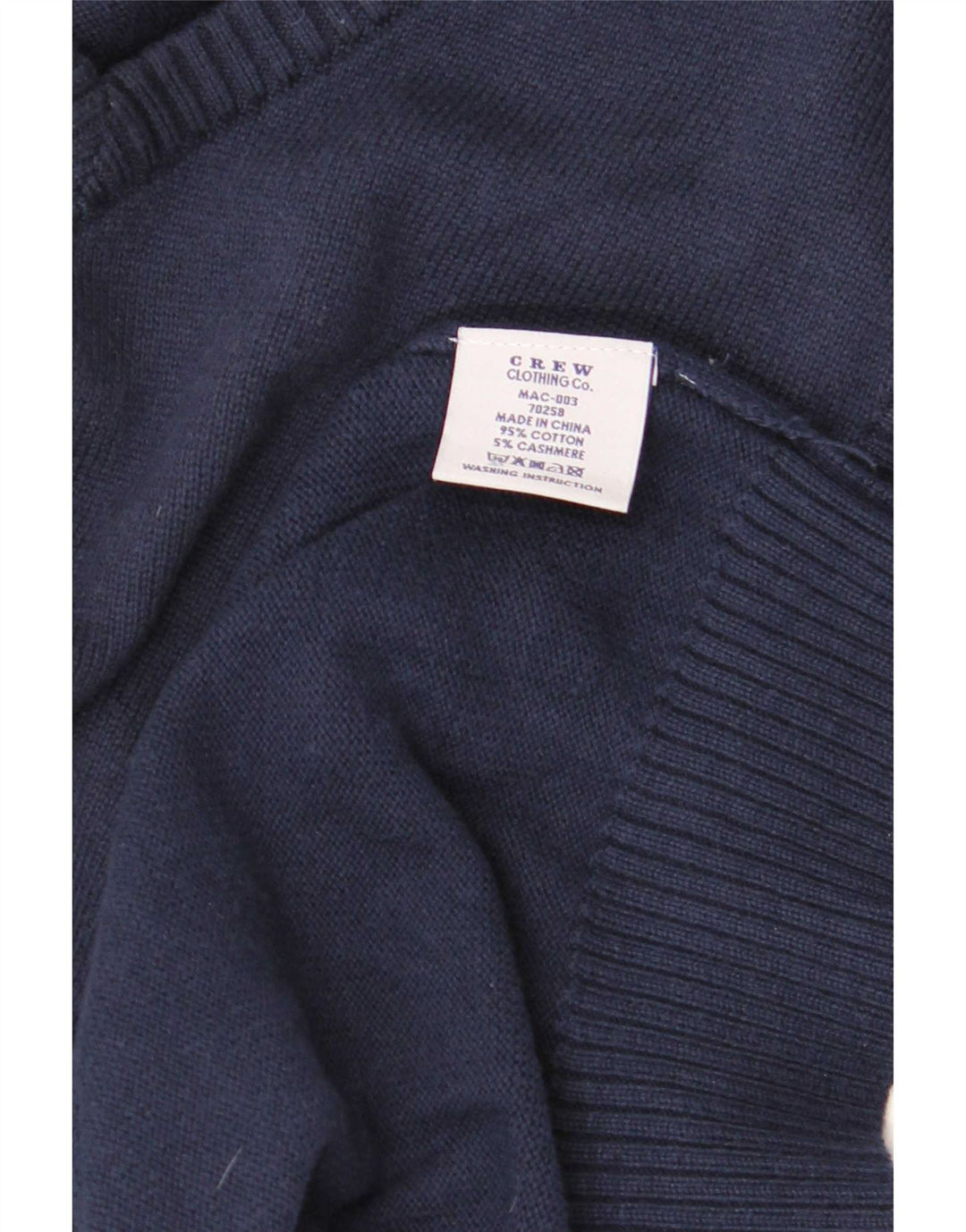 Crew Clothing Mens Colete Regata Pequeno Algodão Azul Marinho