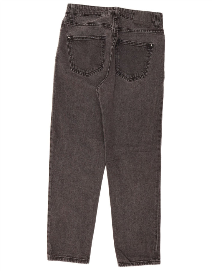 Zara Jeans Cônicos Femininos EU 38 Pequeno W28 L27 Preto