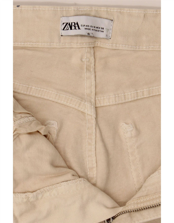 Calça jeans feminina Zara EU 40 médio W30 L25 branco