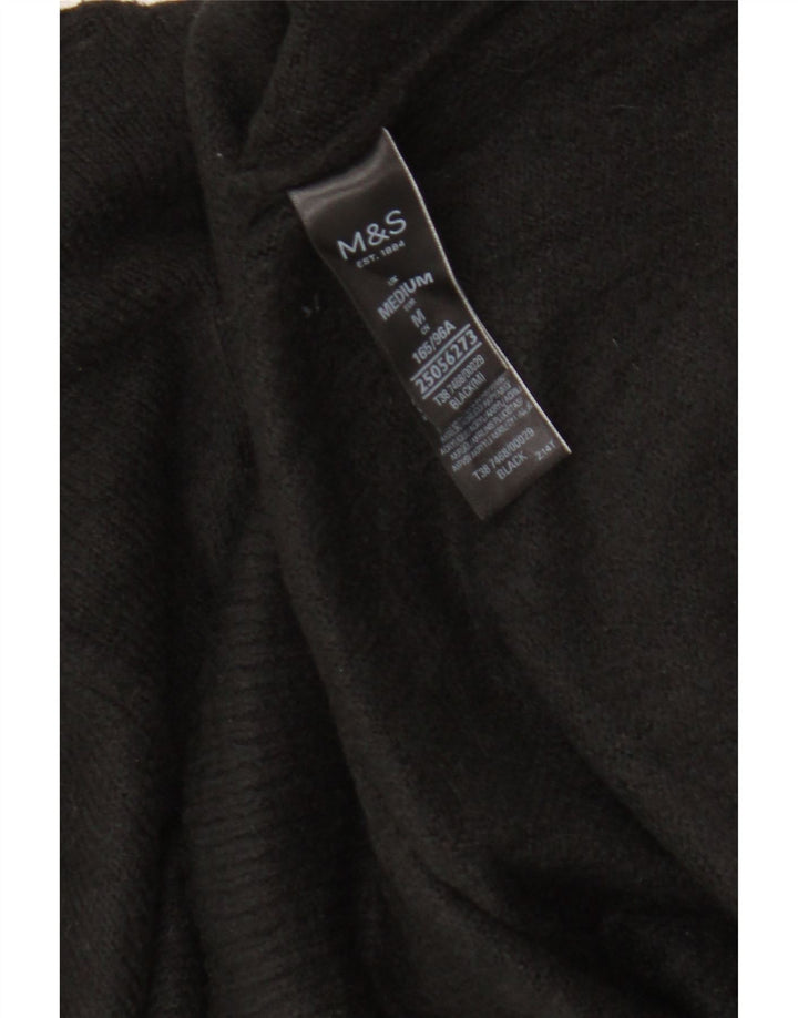 Suéter feminino Marks & Spencer com gola tartaruga Reino Unido 14 médio preto