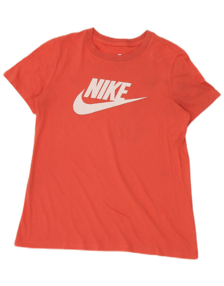 Camiseta Nike Feminina Graphic Top UK 14 Médio Laranja