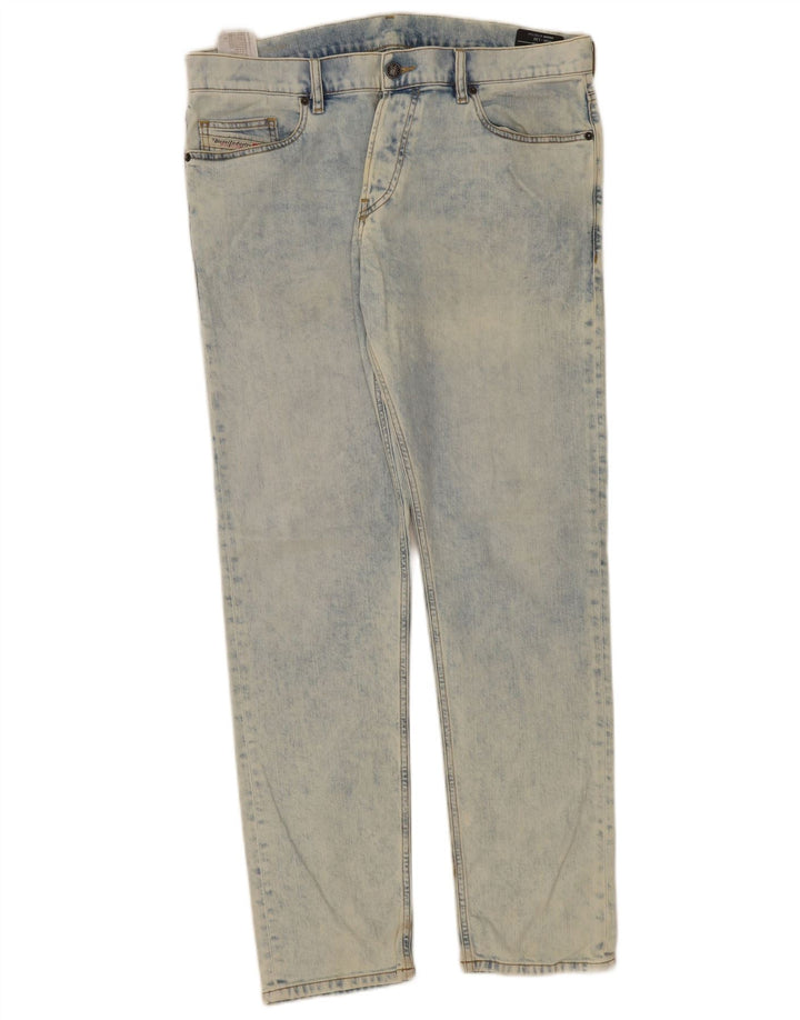 Diesel Masculino D-Luster Stretch Slim Jeans W36 L32 Azul Algodão