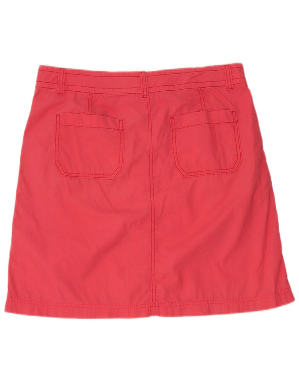 Saia cargo feminina Marks & Spencer UK 12 médio W32 algodão rosa