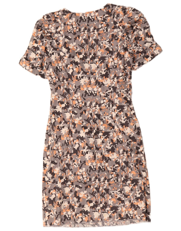 Vestido bainha feminino French Connection UK 8 pequeno floral multicolorido