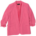 Jaqueta Blazer Feminina Marks & Spencer Manga 3/4 Aberta Reino Unido 12 Médio Rosa