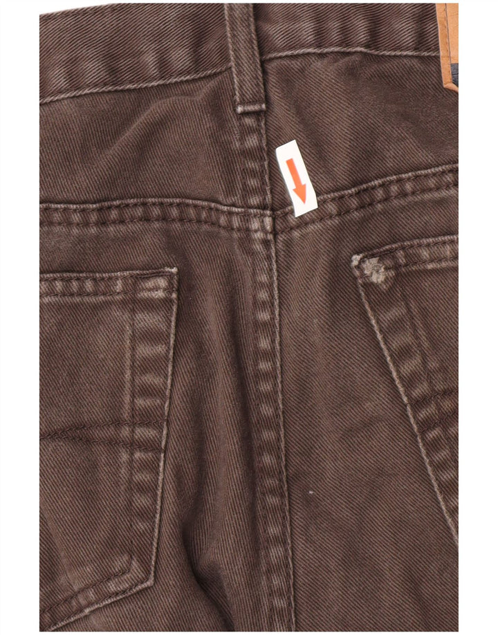 Calça jeans reta masculina Marks & Spencer Blue Harbor W36 L31 algodão marrom