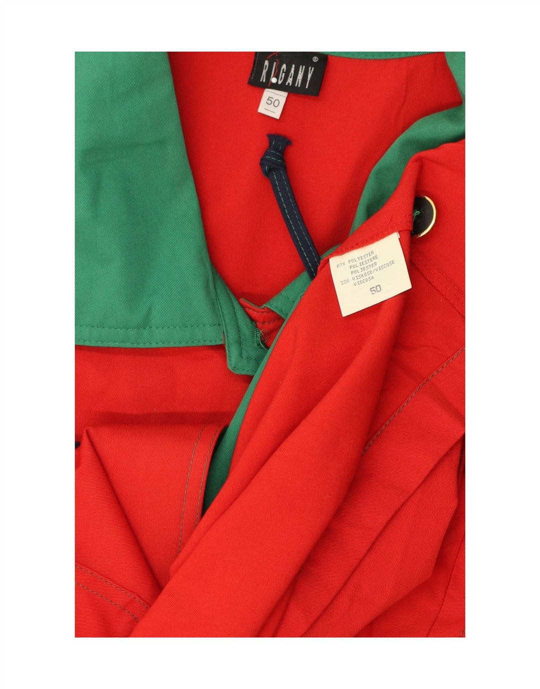 Colete feminino RIGANY EU 50 2XL poliéster vermelho