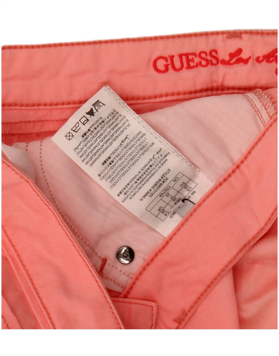 Guess Jeans Slim Feminino W29 L26 Rosa Lyocell