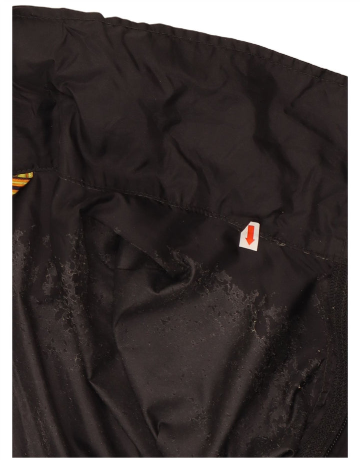 Jaqueta de chuva masculina com capuz K-Way UK 38 médio preto