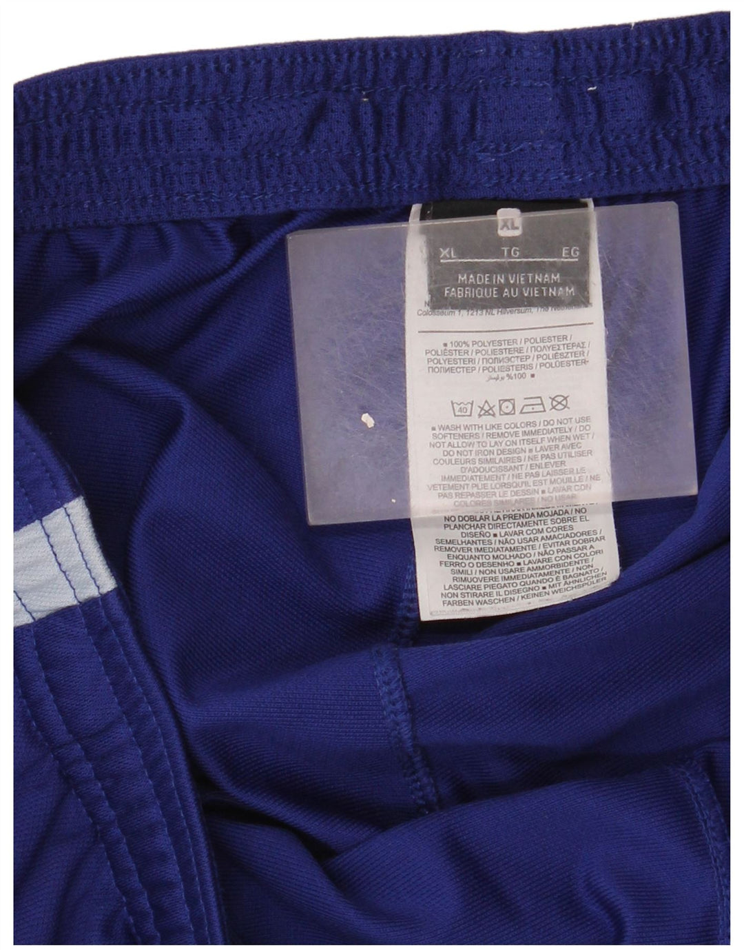 Calça de treino masculina Nike XL azul colorblock poliéster