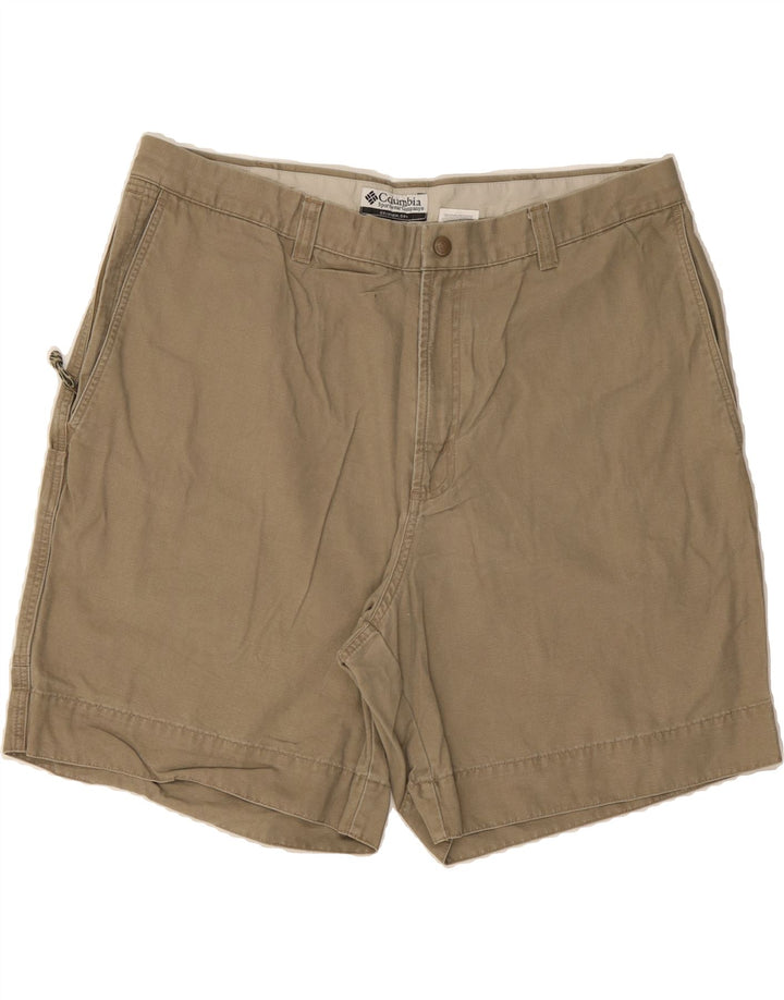 COLUMBIA Mens Chino Shorts W38 XL Beige Cotton Vintage Columbia and Second-Hand Columbia from Messina Hembry 