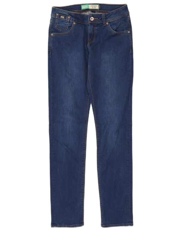 Jeans Superdry Imogen Slim Feminino W26 L32 Azul Algodão