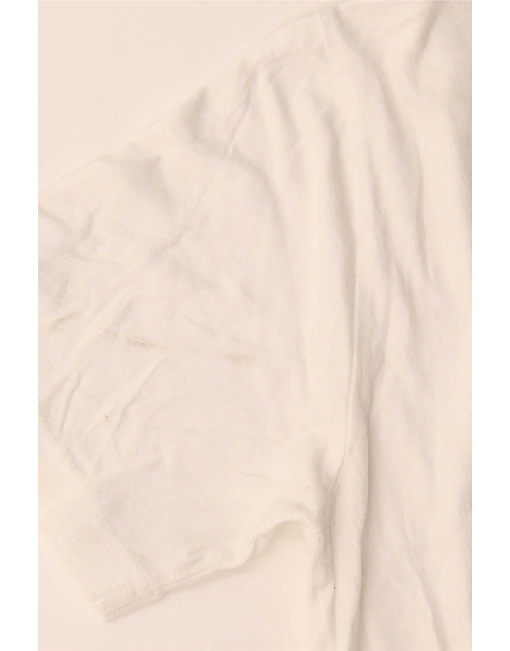 Camiseta masculina Champion de algodão branco médio