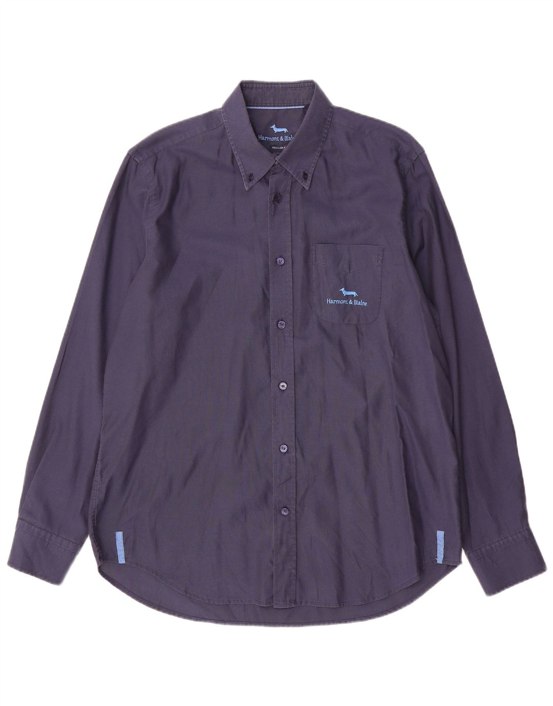 Camisa masculina Harmont & Blaine Regular Fit XL algodão azul marinho