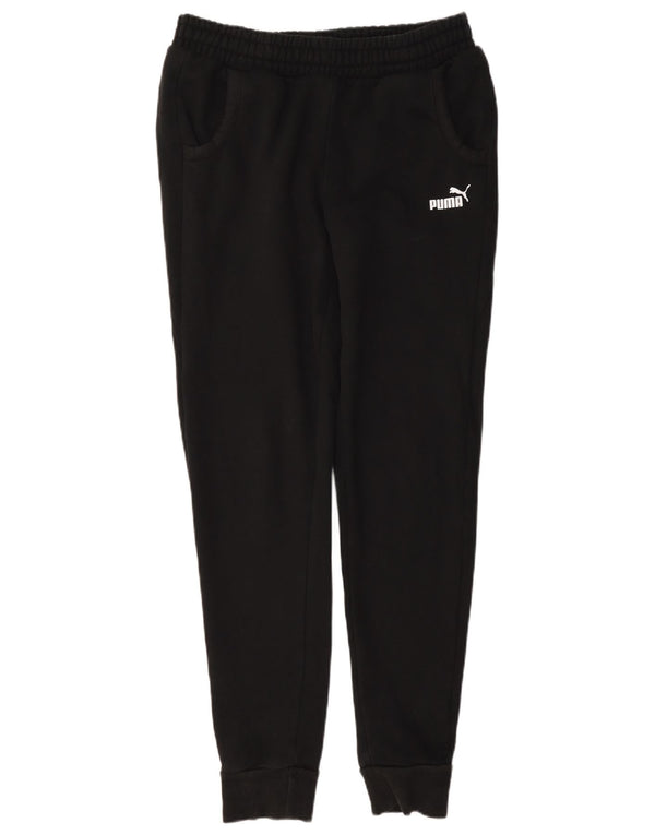 Calça de treino feminina Puma Joggers UK 10 pequeno algodão preto