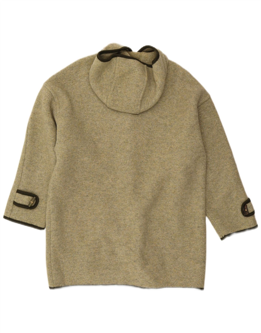 Suéter cardigã feminino com capuz GIESSWEIN Reino Unido 14 grande verde Fair Isle