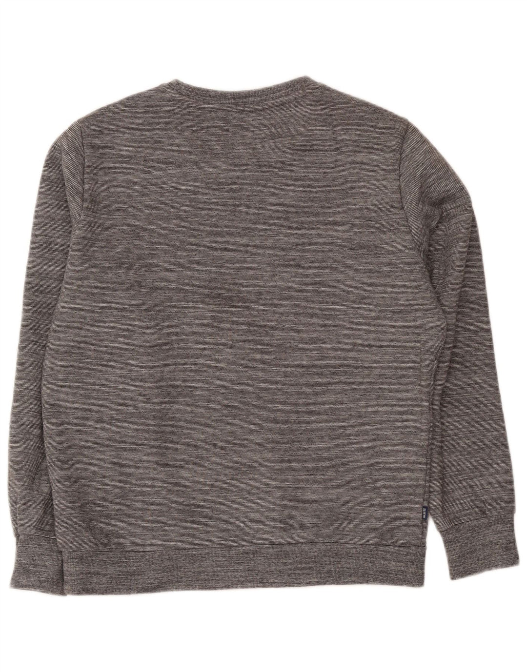 Suéter masculino Superdry XL cinza manchado de algodão