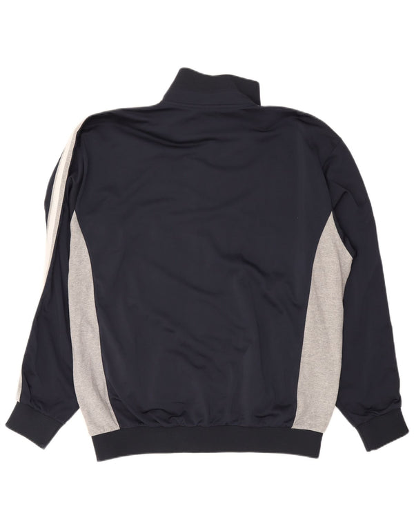 Champion Mens Tracksuit Top Jacket 2XL Navy Blue Colourblock