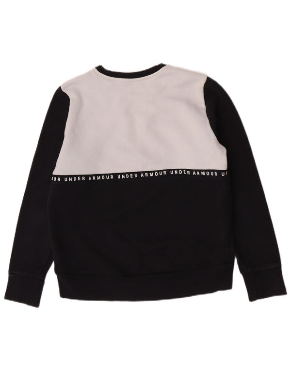 Moletom feminino Under Armour Jumper UK 14 médio preto colorblock