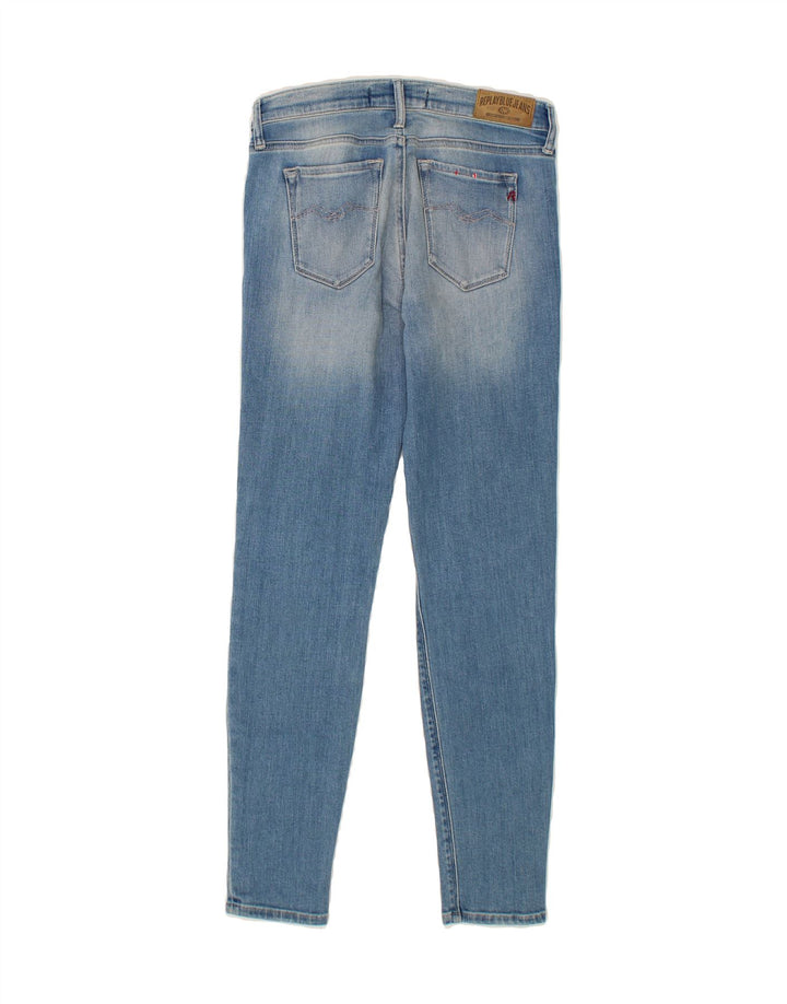 REPLAY Womens Skinny Jeans  W29 L29 Blue Cotton Vintage Replay and Second-Hand Replay from Messina Hembry 